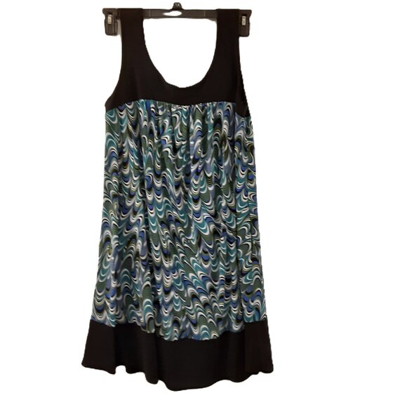 Dressbarn Dress Size 10 Sleeveless, Pullover Boho-Chic, Pockets Scoop Neck - Picture 3 of 8